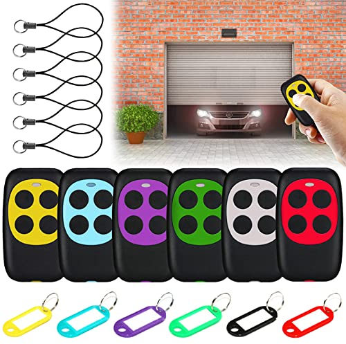 6pcs Telecomando Cancello Universali 433,92mhz Telecomando Garage Universale Telecomando Garage Telecomando Wireless Telecomando di Ricambio per Porta del Garage Telecomando Universale Cancello
