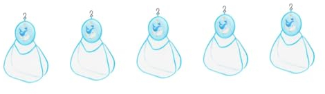 BESTonZON 5St Hängetasche für Spielzeuggitter Netztaschen für Spielzeug Netzbeutel fürs Badezimmer spielzeug aufbewahrung sack badezimmer spielzeug aufbewahrung Spielzeuge Spielzeugregal