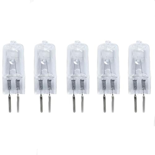 JZLBBC 5 Pièces Halogène Ampoules Capsule G5.3 Ampoules Halogènes G5.3 50W 100W Dimmable 220V Ampoule Capsule Blanc Chaud,20W