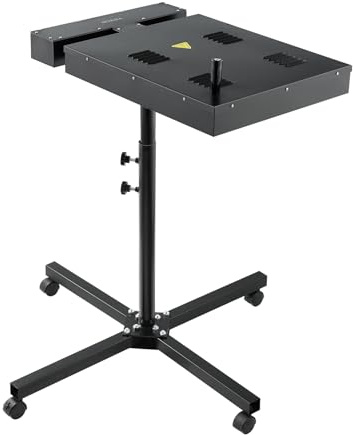 VEVOR Secador de 45 x 45 cm para Serigrafía, Secador de Serigrafía de Alta Potencia con Soporte Ajustable en Altura, Rotación de 360° Base en Forma de X, Máquina de Curado de Camisetas de Acero 3000 W