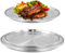 CHUIFAI 5er Set Edelstahl Teller, 26cm und 30cm Edelstahl Rundes Geschirr, Edelstahl Camping Teller, Stabile Edelstahlteller Essteller Edelstahl für Camping, Picknick, Barbecue