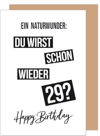 Edition Seidel Premium Geburtstagskarte mit Umschlag. Glückwunschkarte Grußkarte Karte mit lustigem Spruch Geburtstag Happy Birthday Mann Frau (G3614 SW024)