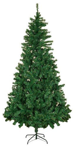 Alivio 7ft Artificial Christmas Tree with Stand for Home Office Decoration, Indoor Outdoor Metal Stand Realistic Artificial Xmas Tree Easy Assembly - 210cm