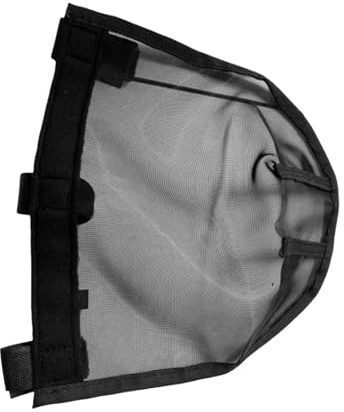 Máscaras de control de moscas para caballos | Máscara UV para caballos – Malla transpirable de control de comodidad para suministros de mascotas medianas y grandes, paseo en granja de vacas