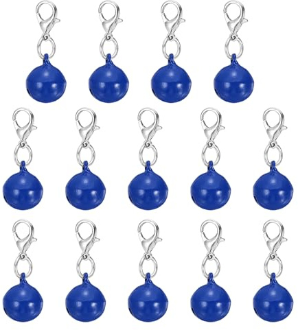 PATIKIL 14 Pezzi Per Cani,Mini Per Gatti,Campanellini Per Animali Domestici,Campanellini Metallici Carini Con Suono Forte Per Collari Di Cani,Pendenti,Collane,DIY,Scuro