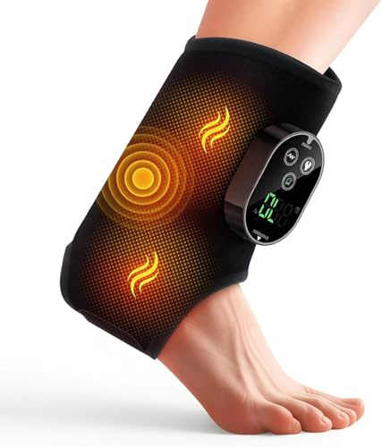 Huiteng XR Massaggiatore per piedi senza fili in neuropatia, 6 livelli di calore e 3 modalità di vibrazione, batteria da 3000 mAh, per alleviare il dolore, promuovere la circolazione sanguigna e il