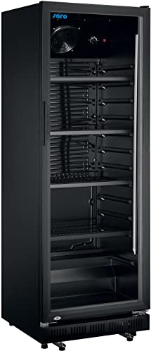 Saro Getränkekühlschrank – 347 L – Glastür abschließbar – 5 Roste – LED-Innenbeleuchtung – Temperatur 0–10 °C – R600a – Modell GTK 360