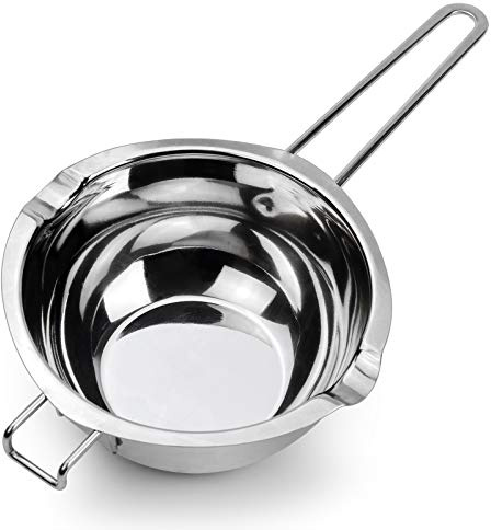 1000ML Upgrade Double Boiler Stainless Steel Melting Pot For Chocolate, Candle and Candy Making (34oz)