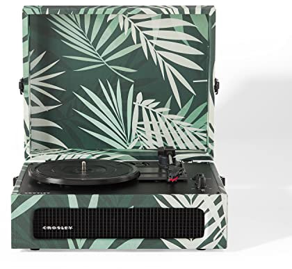 CROSLEY - VOYAGER DESIGNER PORTABLE TURNTABLE (BOTANICAL GREEN)