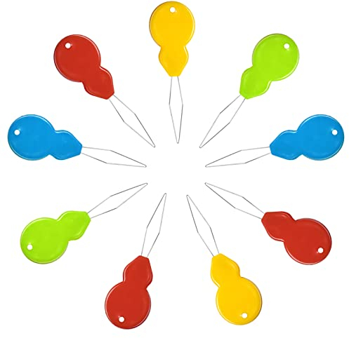 Redamancy 20 Stück Nadeleinfädler, Einfädelhilfe, Kunststoff Nähnadeln Einfädler, Handmaschine Nähen Einfädler Werkzeug, für Hand Nähen und DIY Einfache Stickerei Nadeleinfädler, Mehrfarbig