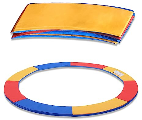 JOIEYOU Trampolin Randabdeckung Ø305 cm, Federabdeckung Reißfestes, Randschutz UV-resistent, Sicherheitsmatte Wasserdicht – Farbig