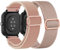 TUCOMO Dehnbares Nylon Armband Kompatibel mit Amazfit GTS 4 Mini/GTS 4/GTS 3/GTS 2 mini/GTS 2e/GTS 2/GTS, Geflochtenes Loop Elastische Armbänder für Amazfit Bip U Pro/Bip 3 Pro/Bip Lite Herren Damen