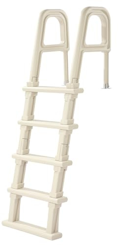 VEVOR Swimming Pool Ladder, 75°Inclined 5-Step Double Handrails Stair, Non-Slip Heavy Duty Steps, Load Capacity 300 lb, for 48-54 in Inground & Above-Ground Pools of Any Deck Surface Indoor & Outdoor