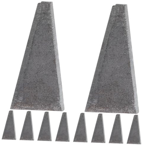 Uonlytech Strong and Axe Wedge 10pcs Carbon Steel Axe Wedge for Easy Install and Maintain