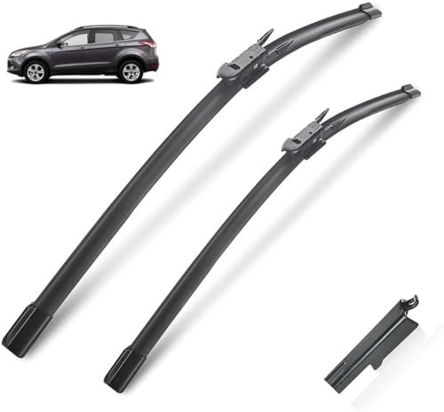 Escobillas limpiaparabrisas Delanteras para Ford Escape Kuga 2013-2019 - Kit de Alto Rendimiento, Visibilidad Superior en Carretera, fácil instalación, Hojas Planas