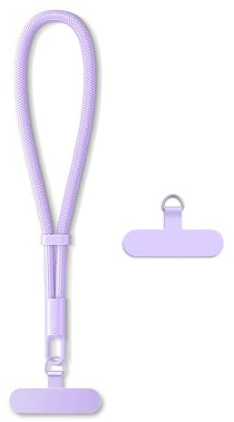 AOKSUNOVA Cinturino da Polso per Cellulare, Catena Corta per Cellulare, Cinturino Regolabile per Cellulare, Portachiavi Viola