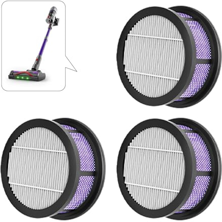 Ciclio HEPA Filtri 3PC per aspirapolvere NOVAX T80, Pro, Flex, Pure, Detect, Pure G/NOVAX T90 Arc/FURGO Flex V16/FURGO Trim V16(Non incluso)