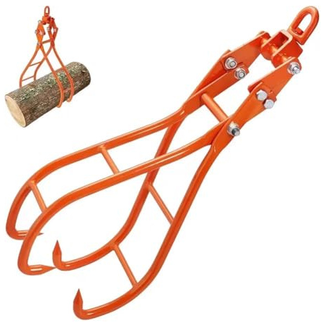 LISHEUK Pinza giratoria de Acero para Levantar Troncos, Pinza de 4 mordazas para Troncos, Pinza para Troncos de 36,6 Pulgadas, Pinza Resistente para Troncos, Ideal para Levantar