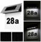 Laiashley Solar House Number Plaque Light LED Address Sign Door Number Plate 0-9 and A-G Letter Tags Wireless Plaque Lamp for Outdoor Gate Fence Wall Yard Street Park