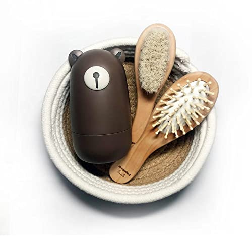 Baby nagelklipparset med gulligt fodral, spädbarn fingernagel och tånagel filkit för nyfödd manikyr och pedikyr, ny mamma groominggåva
