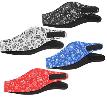 Garneck 4 Stück Schwimmer-stirnband Pool-stirnband Schwimmturban Stirnbänder Für Schwimmer Kajak Stirnband Surf-stirnband Schwimmen Ohrband Es Ohrriemen Tauchmaterial Sbr Elastizität Kind