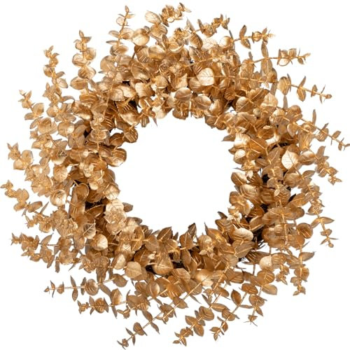 51cm Weihnachtskranz Weihnachts-Eukalyptuskranz Weihnachtsdeko Türkranz für Feste Advent, Hauswandbehang oder Weihnachtsdekoration, Haustür, Hauswandbehang oder Christbaumschmuck Türschild Deko