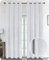 BEAUTEX Rideau occultant à œillets - En velours - 140 x 225 cm (largeur 140 cm, hauteur 225 cm, blanc)