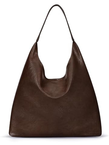 ACUYE Faux Leather Tote Bag for Women, Large Shoulder Bag Hobo Handbag Crossbody Purse Tote Handbag with Pouch Purse