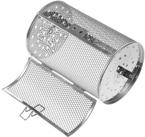 FUNOMOCYA Grilling Cage Baking Tube Stainless Steel Oven Basket Air Fryer Rotisserie Kitchen Tool Baking Supplies for Grill Plate Oven Racks