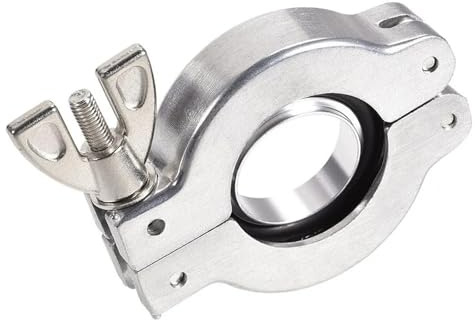 LPTBDTT Sanitary clamp KF16 KF25 KF40 KF50 Aluminum Vacuum CLAMP & Centering Ring Set Home Brewing(KF16)