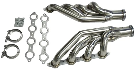 VIPIH Nouveau collecteur d'échappement en Acier Inoxydable pour Moteurs LS1 - LSX V8 1997-2014 (Universal Turbo Manifold)