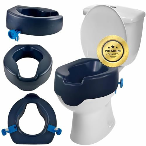 OrtoPrime Elevador WC Adultos BLANDO 10 CM Adaptador wc adultos ORTOPÉDICO Alza WC para Personas Mayores COMFORT Alzador wc Adulto Inodoro ADAPTADO Elevador Inodoro Adultos - Adaptador wc mayores