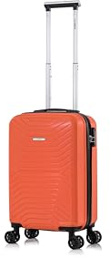 FLYMAX 56x45x25 British Airways EasyJet Cabin Bag Carry on Suitcase Hand Luiggage Exact FIT Hard Shell Cabin Suitcase Only 3kg + 3 Digit Lock + Telescopic Handle Lightweight 4 Wheel Suitcase 57 Litre