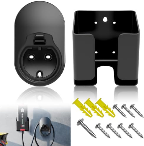 Syhdfxknp Paquete de Dos 2 en 1 Soporte Cargador Coche Electrico Soporte WA-llb-ox de Pared para Cable de Carga Compatible con la Mayoría de Conectores Type 2 Cable Carga Coche Electrico Accesorios