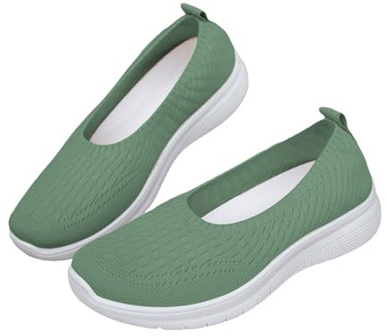 Scarpe Ortopediche Donne Scarpe Da Ginnastica Senza Lacci Leggeri Sneakers Piedi Larghi Confortevoli Memory Foam Sneakers per Camminare, Lavoro & Estate Sandali Scarpe, 01 Nero, 39 EU