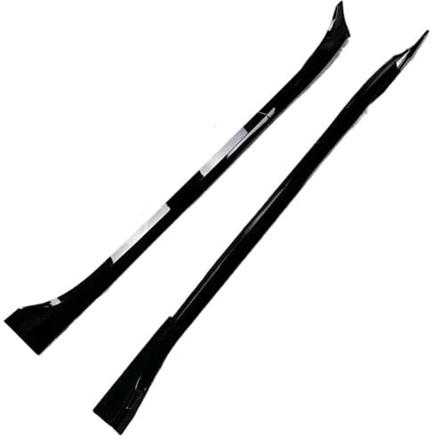 Faldón Lateral para Tesla para Modelo Y 3 para Highland para Paneles Basculantes Extensión Protección 2017-2024 4 Uds Faldas Laterales Alerón Kits(M*3 Gloss Black)