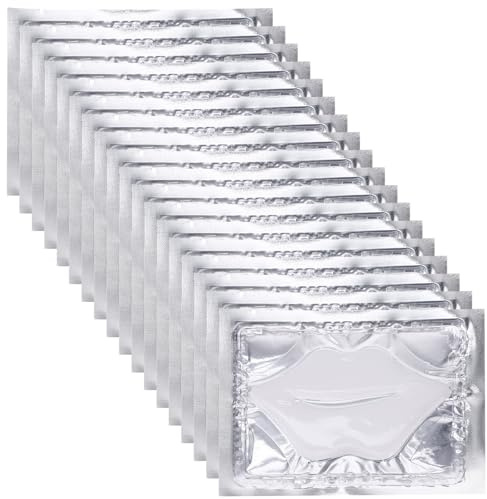 DECHOUS 25 Almohadillas de Gel Hidratante para Labios Exfoliación Delicada, Mascarilla Labial Nutritiva de Fibra Vegetal, Adecuado para Viaje y Cuidado en Casa