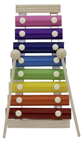 Xylofon träram xylofon för musikinstrument | Färgglad glockenspiel