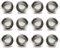 LAMPAOUS Led Einbaustrahler 12er-Set Aluminium Einbauleuchten mit 5 Watt 400lm Led Keramik Modul Einbauspots Deckenspots Deckenleuchten Warmweiss 230V 30mm Einbautiefe 30 Grad Schwenkbar Flach Rund