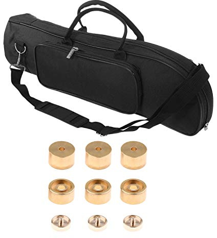 Speesy 2 set tillbehör: 1 set trumpetventil fingerknappar trumpetdelar och 1 set trumpetväska med axelremsinstrument