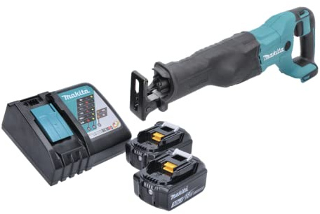Makita DJR 186 RF Akku Reciprosäge Säbelsäge 18 V + 2x Akku 3,0 Ah + Ladegerät
