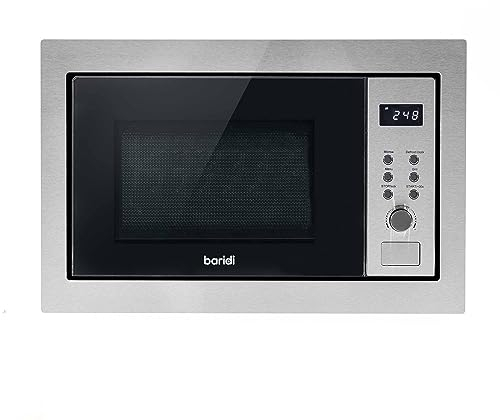 Baridi 25L Integrated Microwave Oven with Grill, 900W, Stainless Steel - DH197