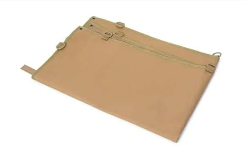 Pandiui23 Panel de exhibición táctico militar con panel de remiendo moral, gancho y lazo, panel de, panel de exhibición táctico militar con tira (Beige, 63 X 50 CM)
