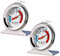 Greluma 2 Stk Kühlschrank-Thermometer, Gefrierschrank-Thermometer mit großem Zifferblatt, Temperatur-Thermometer der klassischen Serie für Kühlschrank, Gefrierschrank, Kühlschrank, Kühler