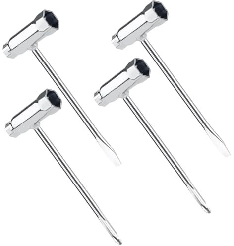 Luckwaii Lot de 4 clés à bougie d'allumage pour tronçonneuse - 13 mm x 19 mm - Pour tondeuse à gazon, coupe-brosse, tondeuse à gazon