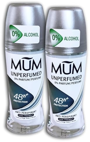 2-pack MUM deodorant roll-on utan parfym deoroller deodorant 2 x 50 ml