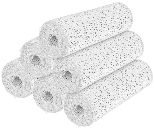 6 Pcs Plaster Coth Rolls Plaster Gauze Bandage Plaster Strip Gauze Wrap for Body Casts Craft Projects Belly Molds 15 x 177 inch
