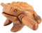 Holzfrosch, Mini Holzfrosch Quaken Klangfrosch Musik Frosch Percussion-Instrument Aus Holz Klangtier Musikinstrumententons Block-Kunst Figuren Dekorative Miniatures Giftwooden für Home Office Decor