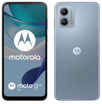 Motorola G53 5G Android 6.5 Mobile Phone SIM Free 128GB Arctic Silver (Renewed)