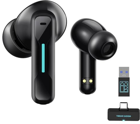 Middle Rabbit SW4 Auriculares Inalambricos Bluetooth USB Dongle para PC Portatil Wireless Headset Trabajo Inalámbricos Auriculares con Micrófono Headphones Auricular para Ordenador Escritorio Portátil